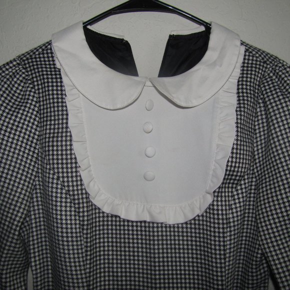 Vintage 80's M School-girl Style Dress - Picture 6 of 11